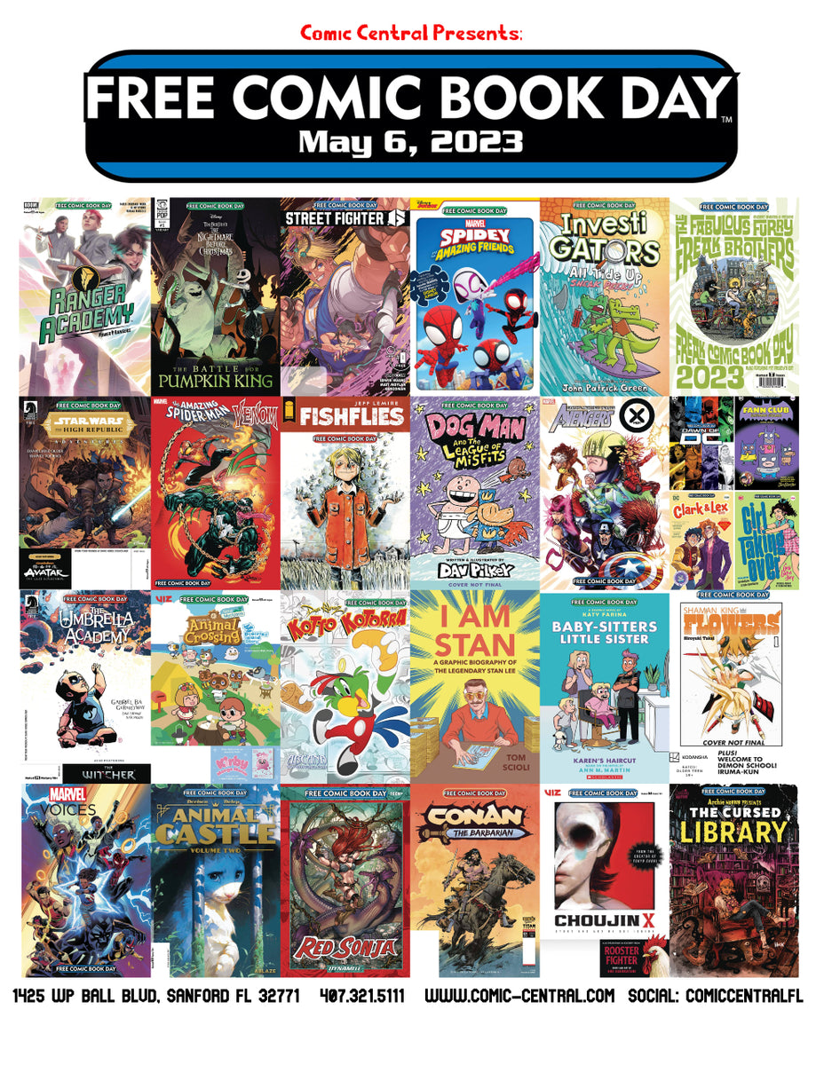 Free Comic Book Day 2023 is coming on Saturday May 6th! Comic Central