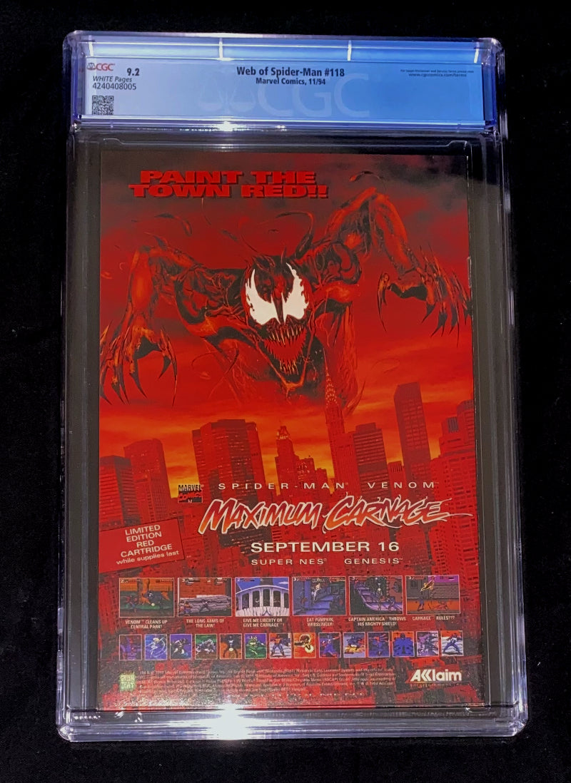 Purchases Web of Spider-Man #118 1st Scarlet Spider