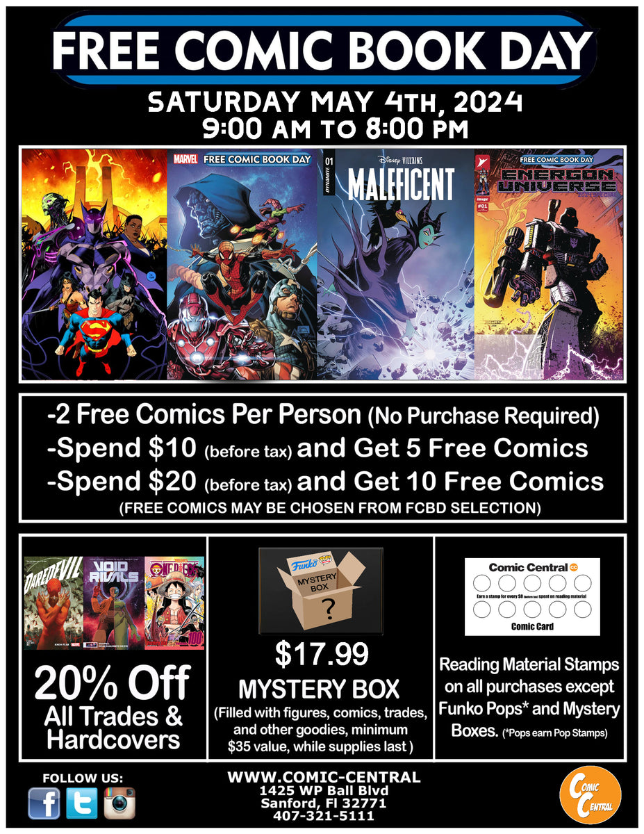 Free Comic Book Day 2024 is coming on May 4th, 2024! – Comic Central