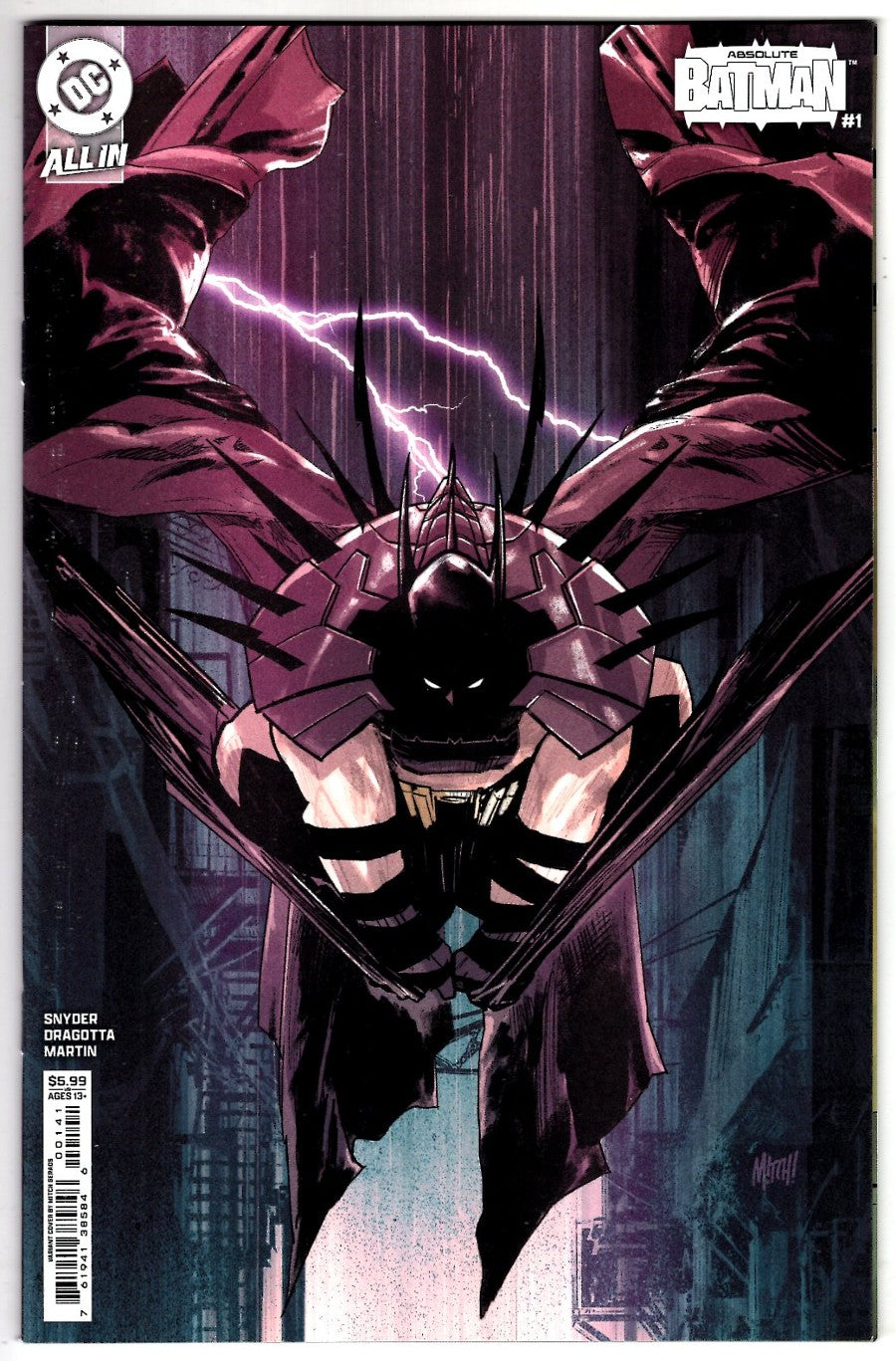 Absolute Batman #1 Mitch Gerads  Variant cover