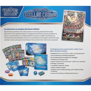 Pokemon Trading Card Game Scarlet and Violet Stellar Crown Elite Trainer Box